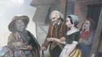Chromo lithografie "Le Marchand"  1850, Antiek en Kunst, Ophalen