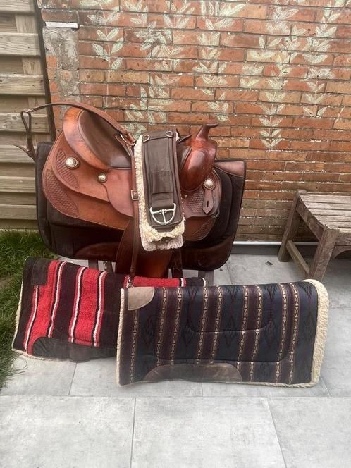 Continental Westernzadel incl. Pads, singels,.., Dieren en Toebehoren, Paarden en Pony's | Overige Paardenspullen, Gebruikt, Western