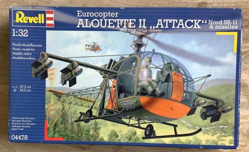 Revell Eurocopter Alouette II ,,Attack" Nord SS-11 & missile, Hobby en Vrije tijd, Modelbouw | Vliegtuigen en Helikopters, Nieuw