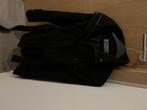 Een zwarte jas met rits en riem, Vêtements | Femmes, Vestes | Hiver, ANDERE, Noir, Porté, Taille 42/44 (L)