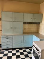 Vintage keukenmeubelen Cubex, Hoekkeuken, Blauw, Kunststof, Gebruikt