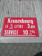 Kronenbourg bier reclame bord, Verzamelen, Biermerken, Ophalen, Gebruikt, Reclamebord, Plaat of Schild, Overige merken