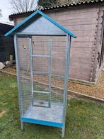 Gegalvaniseerde vogelkooi, 1m50 hoog. 1 zomer gebruikt, Enlèvement, Utilisé, Aluminium, Cage à oiseaux