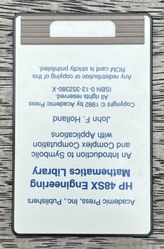 HP 48SX Engineering Mathematics Library (incl. book) - Rare, Diversen, Rekenmachines, Gebruikt, Grafische rekenmachine, Ophalen of Verzenden