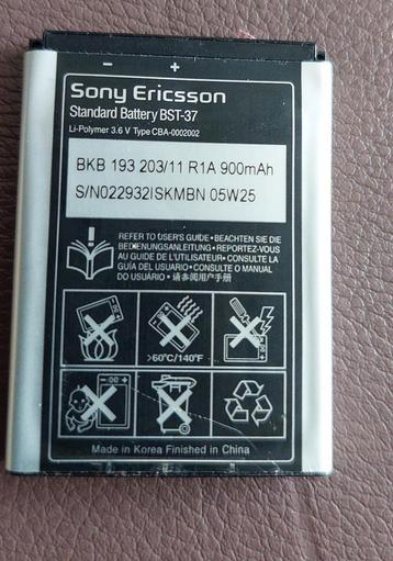 Batterij Sony Ericsson BST-37  beschikbaar voor biedingen