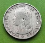Nederland  25 Cents  1897 Wilhemina, Zilver, Ophalen of Verzenden, Losse munt, Overige landen