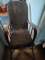 Siège en osier vintage, Maison & Meubles, Moins de 75 cm, Osier ou Rotin, Enlèvement, Utilisé
