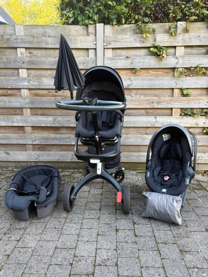 Stokke Xplory 3 en 1 + base isofix, Kinderen en Baby's, Kinderwagens en Combinaties, Gebruikt, Kinderwagen, Overige merken, Met autostoeltje