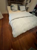 Askvoll Ikea bedframe, Huis en Inrichting, Ophalen, Wit, Tweepersoons, Zo goed als nieuw
