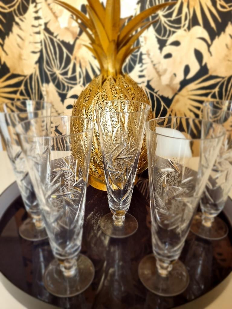 Flûtes à champagne cristal pinwheel, Enlèvement