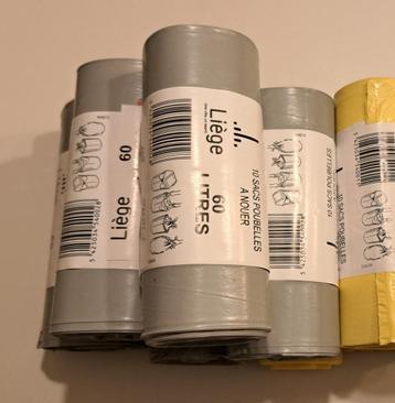 Sacs poubelle ville de Liège, 60 litres beschikbaar voor biedingen