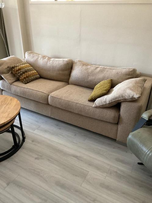 Zetel, Huis en Inrichting, Zetels | Zetels, Gebruikt, Rechte bank, 200 tot 250 cm, 100 tot 125 cm, Stof, Ophalen