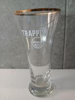 Oud TRAPPISTS CHIMAY ADS fluitglas met gouden rand in perfec, Ophalen of Verzenden, Zo goed als nieuw, Glas of Glazen, Overige merken