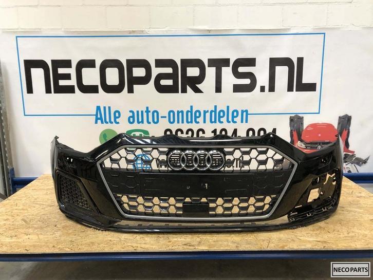 Audi A1 82A s line bumper voorbumper grill 2018-2020, Auto-onderdelen, Carrosserie, Bumper, Audi, Voor, Gebruikt, Ophalen of Verzenden