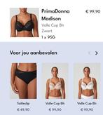 PRIMA DONNA prachtige nieuwe set Beugel BH maat EU95G slip50, Kleding | Dames, Ophalen of Verzenden, BH