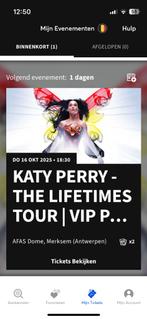 Katy Perry tickets vip, Tickets en Kaartjes, Twee personen, Oktober
