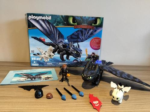 Playmobil - Dragons - Bijtkwijt en Hikkert speelset (70037), Kinderen en Baby's, Speelgoed | Playmobil, Zo goed als nieuw, Complete set