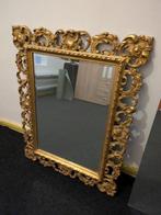 Spiegel met massief-houten lijst in barokstijl, Ophalen, Gebruikt, Minder dan 100 cm, Rechthoekig