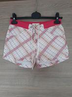 Korte broek met witte, roze en oranje voering maat 34 (XS), Kleding | Dames, Kort, Wit, Ophalen of Verzenden, Maat 34 (XS) of kleiner