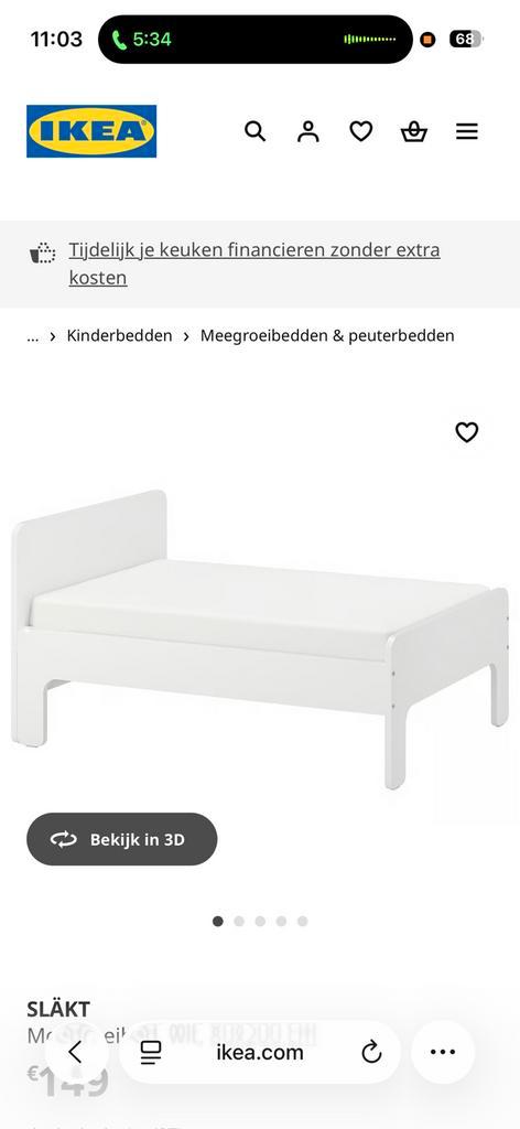 2 Meegroei bed te koop !!, Kinderen en Baby's, Kinderkamer | Bedden, Zo goed als nieuw, Ophalen