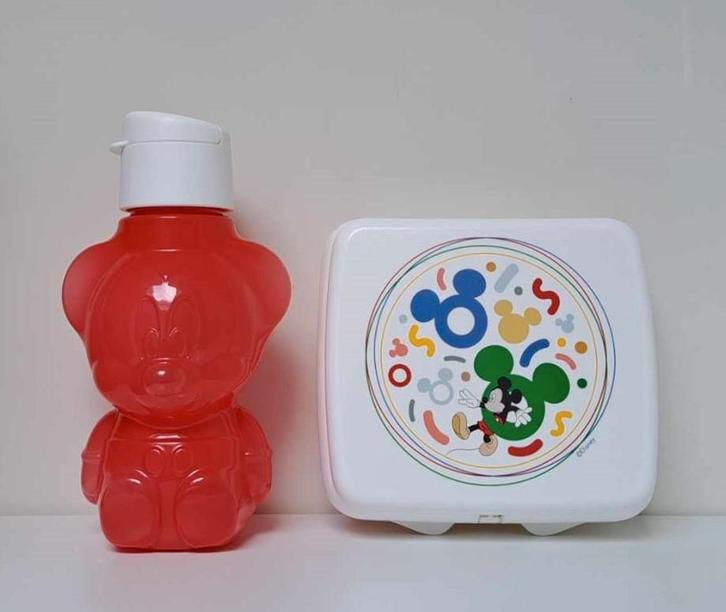 Tupperware™ « Set Déjeuner - Disney - Mickey » rouge blanc, Maison & Meubles, Cuisine| Tupperware, Neuf, Boîte, Bleu, Jaune, Vert