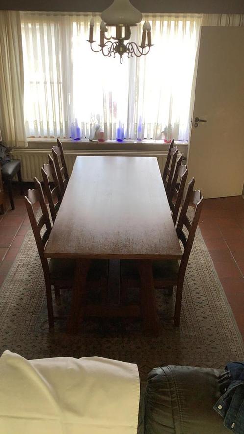 Eiken eetkamer, Huis en Inrichting, Complete eetkamers, Gebruikt, 6 tot 8 stoelen, Ophalen