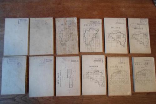 lot 12 cartes d'état major belge 1922, Collections, Objets militaires | Seconde Guerre mondiale, Enlèvement
