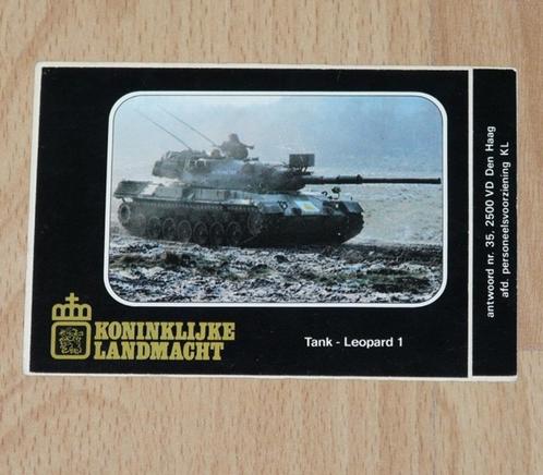 Sticker, Tank Leopard I, Koninklijke Landmacht, jaren'80.(1), Collections, Objets militaires | Général, Armée de terre, Enlèvement ou Envoi