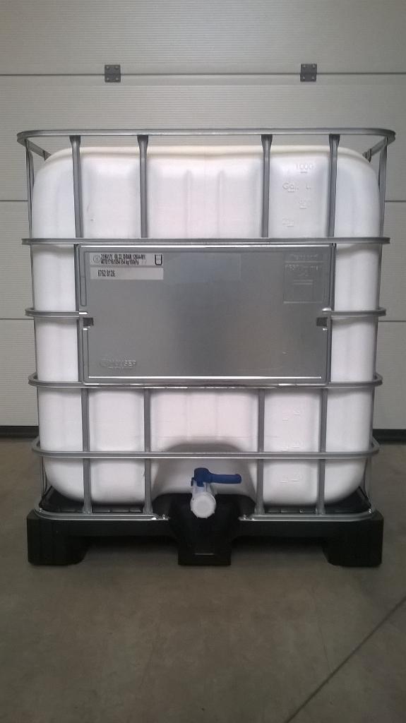 Cuve IBC 1000 litres blanche opaque occastion rénovée, Tuin en Terras, Regentonnen, Zo goed als nieuw, Kunststof, 150 liter of meer