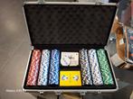 Poker game set, Hobby en Vrije tijd, Gezelschapsspellen | Kaartspellen, Ophalen of Verzenden, Zo goed als nieuw