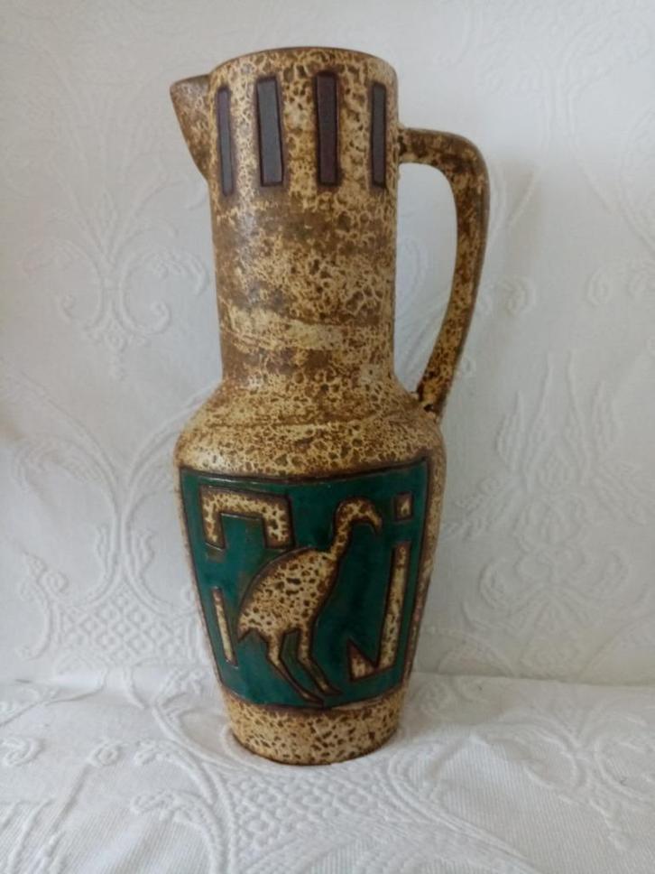 Ceramano keramische kan „Amon” van Welling Hans 60s (30cm), Antiek en Kunst, Antiek | Keramiek en Aardewerk, Ophalen of Verzenden