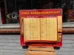 SHELL oud aanbevelingslijst ‘60, Ophalen of Verzenden, Gebruikt, Reclamebord