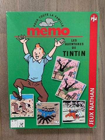 TINTIN - Jeu de mémos 1994 * Tintinophile JEUX NATHAN * NEUF