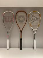 Drie squash racketten, Ophalen of Verzenden, Zo goed als nieuw