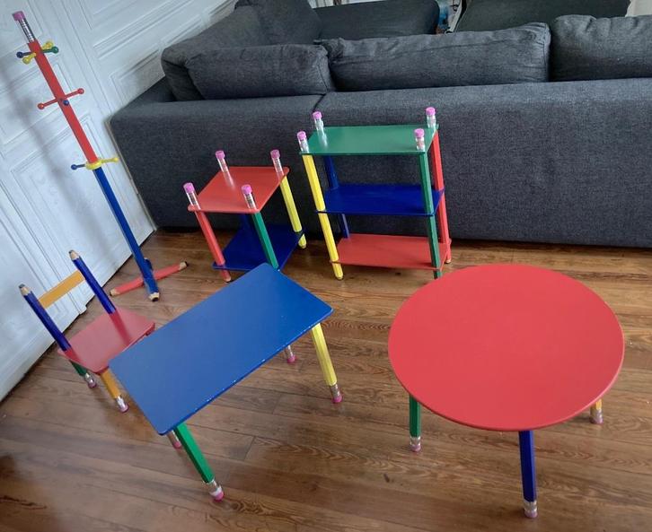 6-delige potloodset - kinderkamer - Pierre Sala pos, Verzamelen, Retro, Ophalen of Verzenden