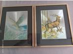 schilderij  adelaar ** herten  ** landschap, Ophalen