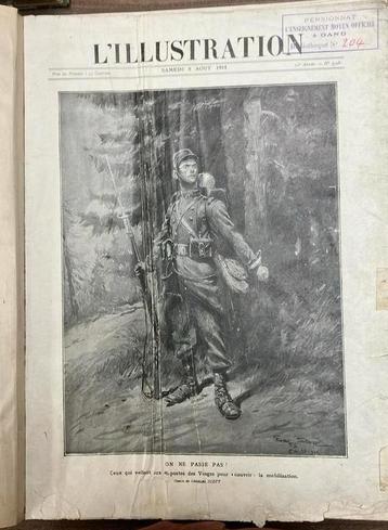 Bunderl met weekbladen l’illustration van 8 aug tot 31 dec beschikbaar voor biedingen