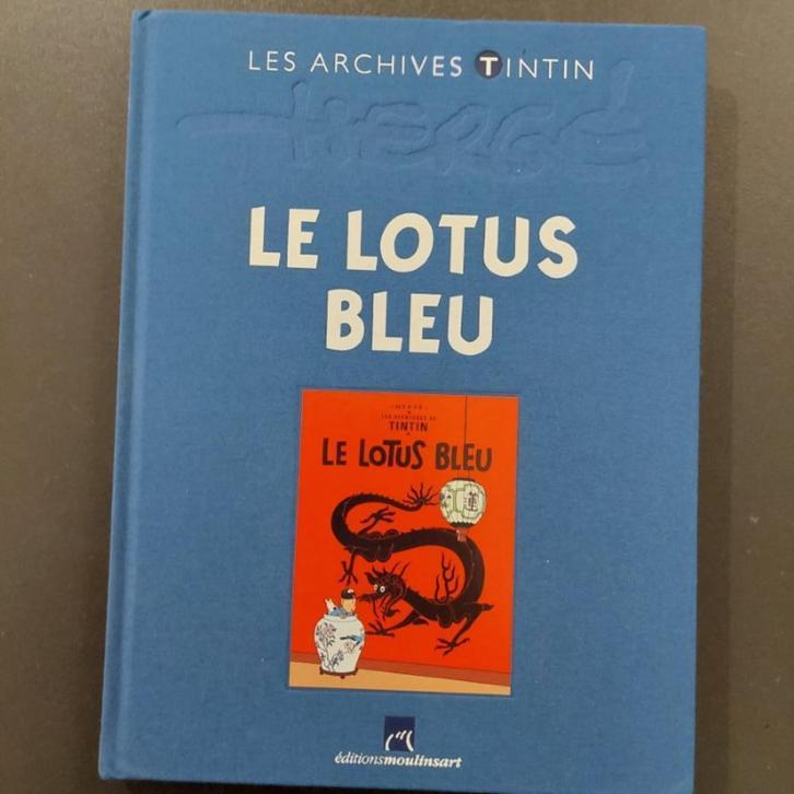 archives TINTIN - le lotus bleu + XL - 1è edition - herge, Boeken, Stripverhalen, Ophalen of Verzenden