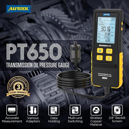 AUTOOL PT650 ATF-wisselaar Transmissieoliedrukmeter, Auto diversen, Autogereedschap, Ophalen of Verzenden
