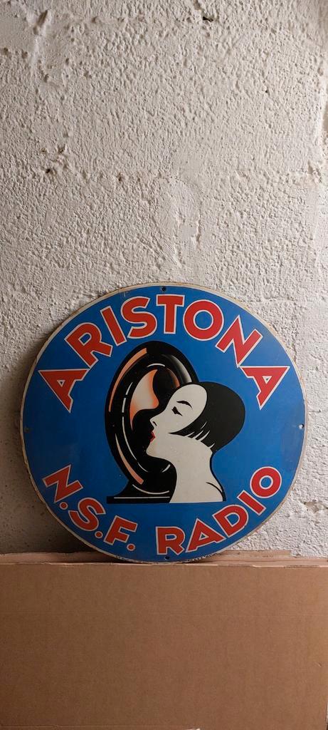 ARISTONA N.S.F. RADIO 1935, Collections, Marques & Objets publicitaires, Utilisé, Panneau publicitaire, Enlèvement ou Envoi
