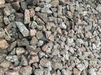 Kiezel grind grijs-roze keien keitjes +-500 kg, Tuin en Terras, Grind, Keien en Split, Ophalen, Grijs, Grind