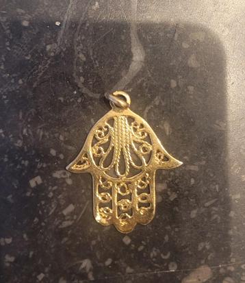 Pendentif main de Fatima or, Enlèvement, Neuf, Or, Or