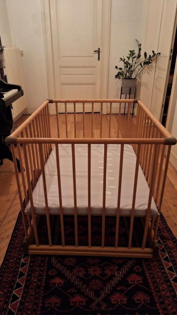 houten babypark 3 hoogtes met matras, Kinderen en Baby's, Babyparken, Gebruikt, Ophalen