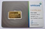 Lingot d'or Umicore 2,5 grammes, Enlèvement ou Envoi, Or