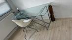 Bureau avec plateau en verre, Maison & Meubles, Bureaux, Enlèvement, Comme neuf, Bureau