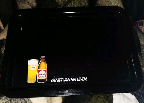 Cristal Alken dienblad, geniet van het leven, 43x30,50 cm., Verzamelen, Biermerken, Zo goed als nieuw, Overige typen, Ophalen of Verzenden