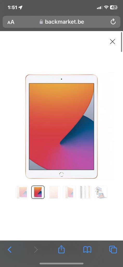 ② Ipad 8ème génération 128go + Apple pencil + coque — Apple iPad Tablettes  — 2ememain