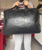 Diesel zwarte ruime lederen reistas/koffer, 40 tot 60 cm, Zwart, Zo goed als nieuw, 35 tot 55 cm