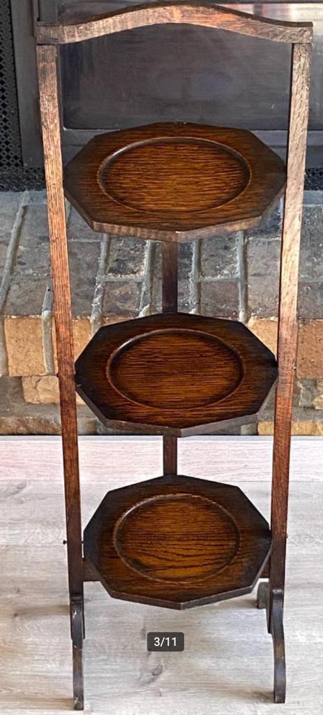 Opvouwbaar bordenrek of „Cake Stand” eind 19e eeuw, Antiek en Kunst, Antiek | Woonaccessoires, Ophalen