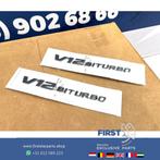 V12 BI TURBO zijscherm EMBLEEM SET LOGO BADGE Mercedes BI TU